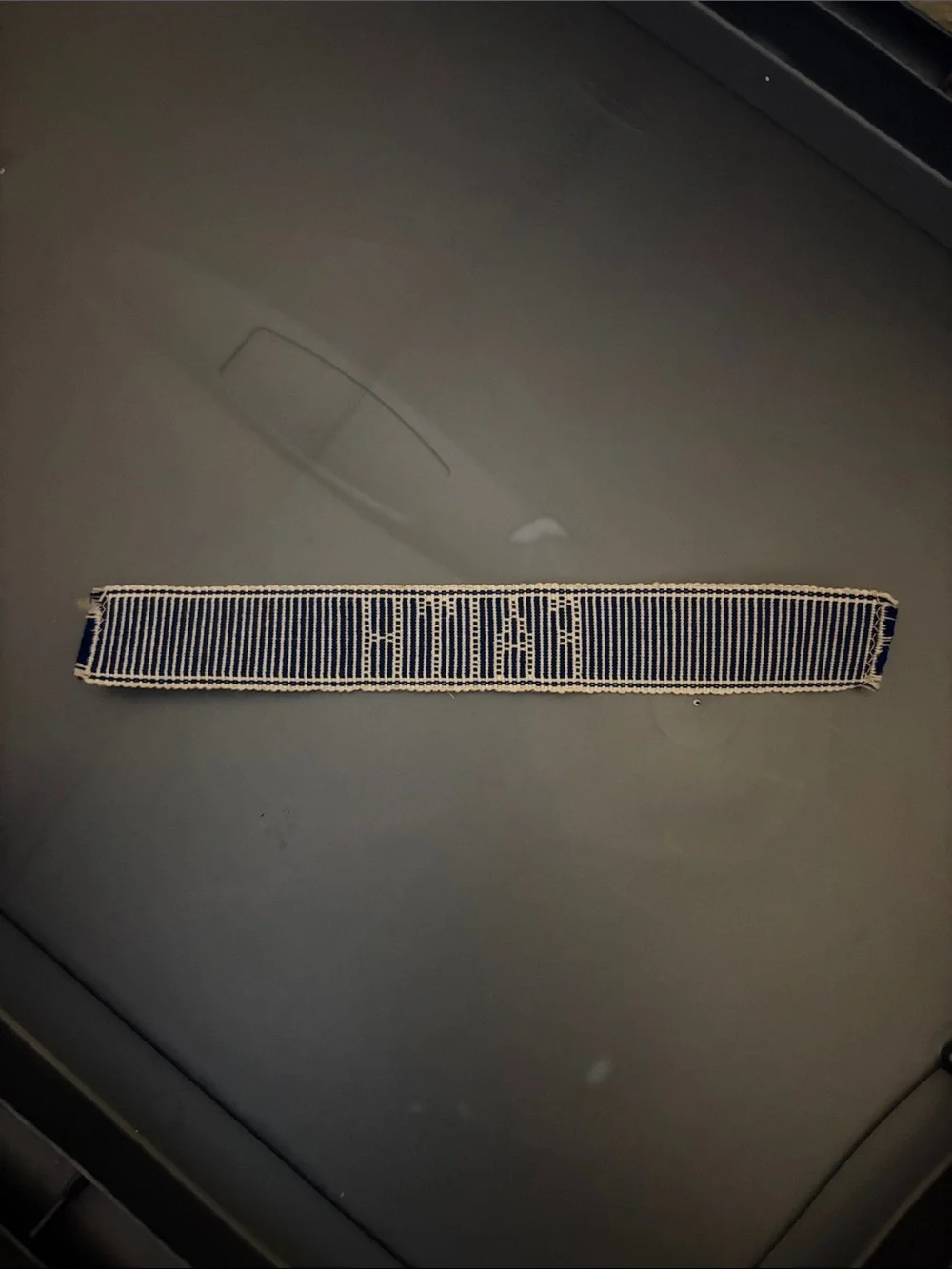 Striped Blue 'FAITH' Bookmark